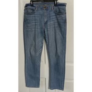 BDG Urban Outfitters Medium Blue Distressed Wash Denim Girlfriend Jeans Size 34